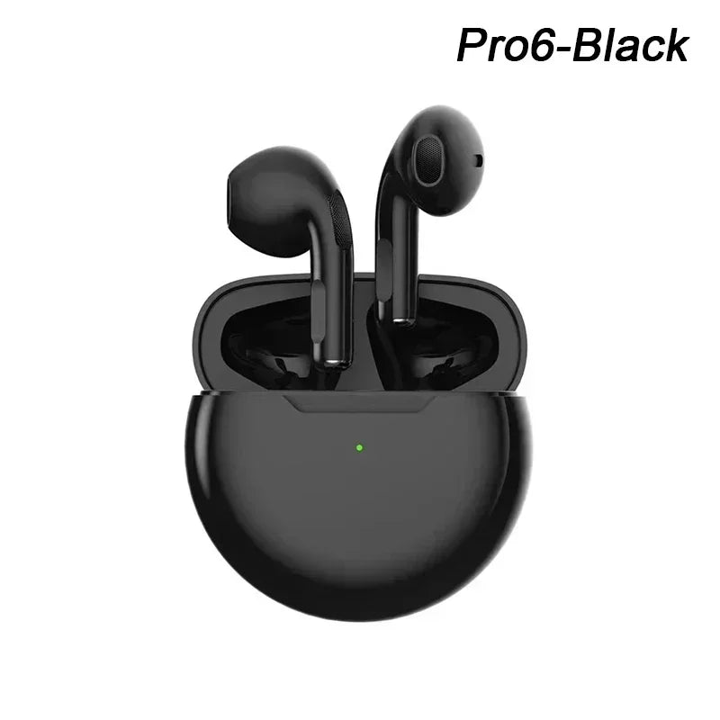 Original Air Pro 6 TWS Wireless Bluetooth Headset 5.3 Headphone Mini Earphone with Mic Charging Box for Smartphone Earbuds