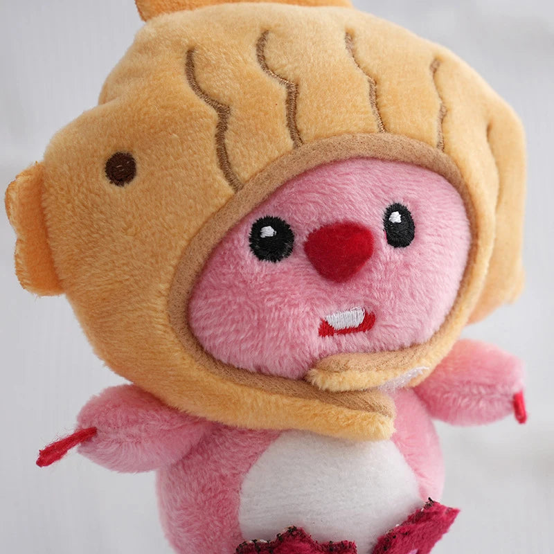 1PC 12cm Cute Cartoon Plush Little Detachable Hat Stuffed Doll Toys Pendant Bag Decoration Keychain Gifts