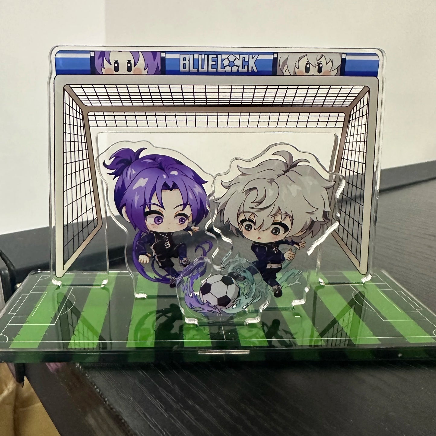 Anime BLUE LOCK Figure Michael Kaiser Isagi Yoichi Bachira Meguru Cosplay Acrylic Stand Model Plate Desk Decor Standing Sign Toy