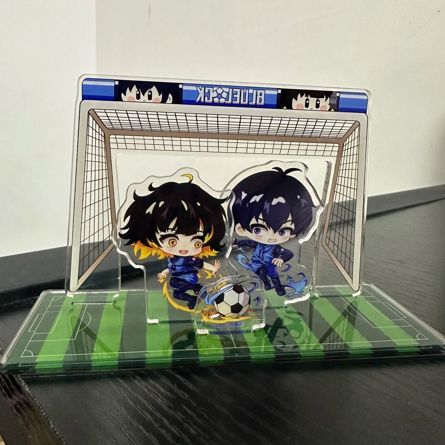 Anime BLUE LOCK Figure Michael Kaiser Isagi Yoichi Bachira Meguru Cosplay Acrylic Stand Model Plate Desk Decor Standing Sign Toy