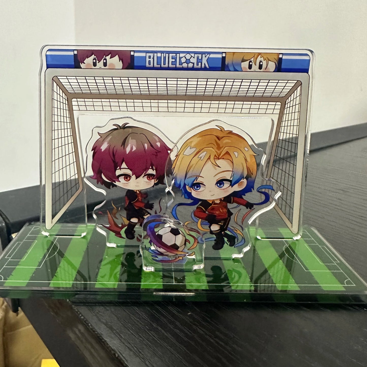 Anime BLUE LOCK Figure Michael Kaiser Isagi Yoichi Bachira Meguru Cosplay Acrylic Stand Model Plate Desk Decor Standing Sign Toy